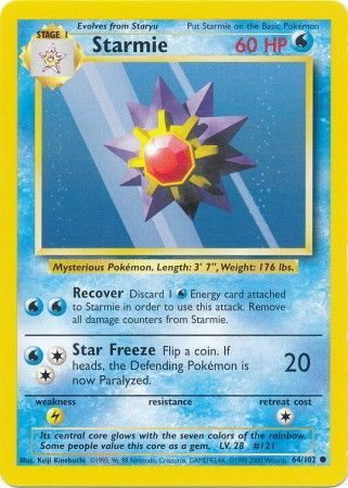 Starmie (64/102) [Base Set Unlimited] | Tables and Towers