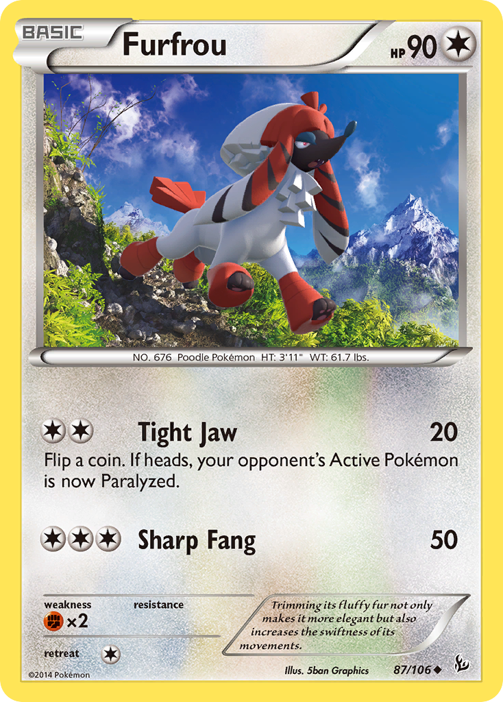 Furfrou (87/106) [XY: Flashfire] | Tables and Towers