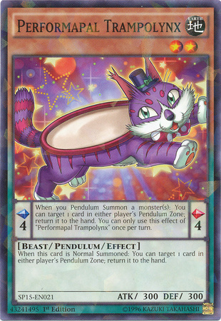 Performapal Trampolynx [SP15-EN021] Shatterfoil Rare | Tables and Towers