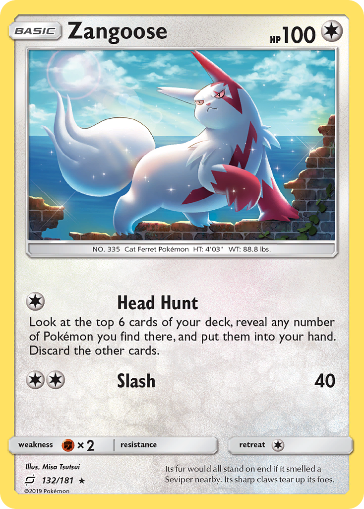 Zangoose (132/181) [Sun & Moon: Team Up] | Tables and Towers