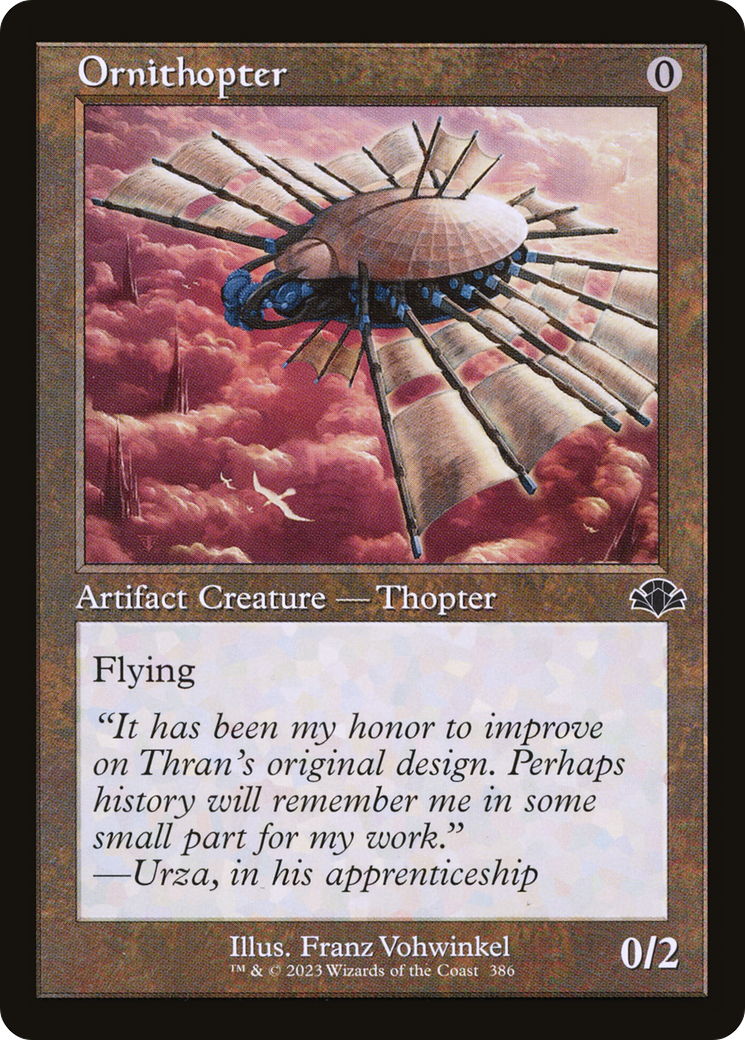 Ornithopter (Retro) [Dominaria Remastered] | Tables and Towers