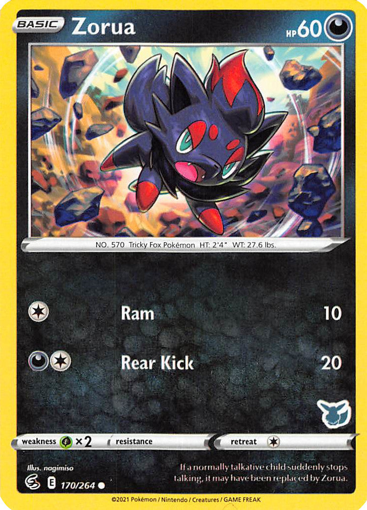 Zorua (170/264) (Eevee Deck) [Battle Academy 2022] | Tables and Towers