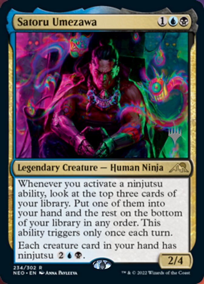 Satoru Umezawa (Promo Pack) [Kamigawa: Neon Dynasty Promos] | Tables and Towers