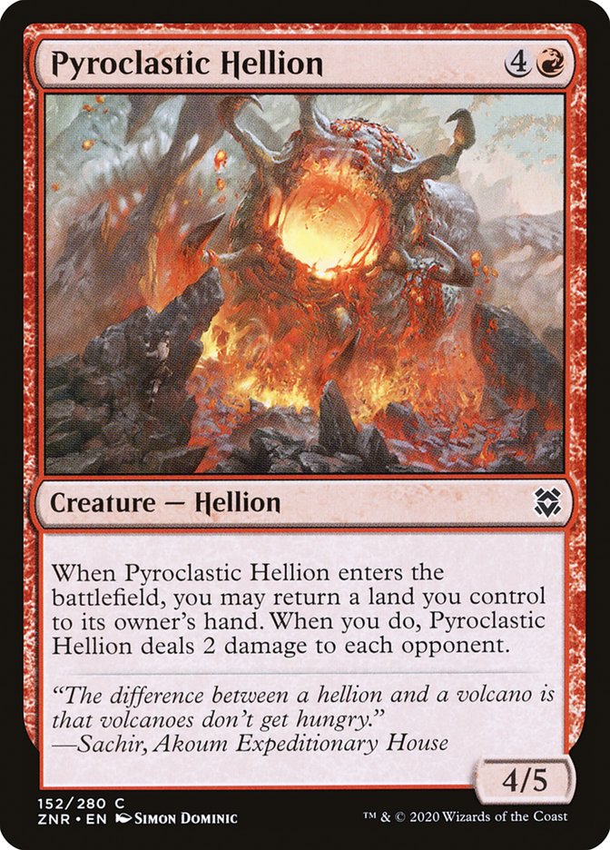 Pyroclastic Hellion [Zendikar Rising] | Tables and Towers