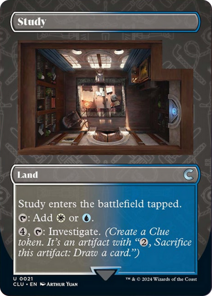 Study (Borderless) [Ravnica: Clue Edition] | Tables and Towers