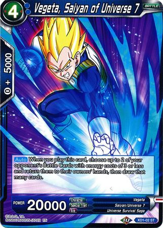 Vegeta, Saiyan of Universe 7 (XD1-02) [Assault of the Saiyans] | Tables and Towers