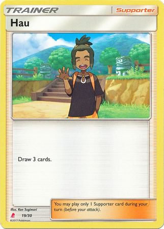 Hau (19/30) [Sun & Moon: Trainer Kit - Lycanroc] | Tables and Towers