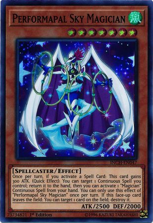 Performapal Sky Magician [INCH-EN047] Super Rare | Tables and Towers