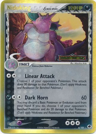 Nidoking (6/101) (Delta Species) (Stamped) [EX: Dragon Frontiers] | Tables and Towers