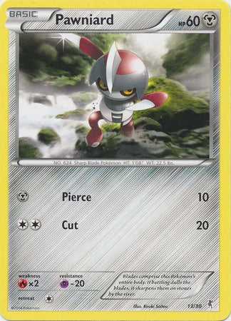 Pawniard (13/30) [XY: Trainer Kit 1 - Bisharp] | Tables and Towers