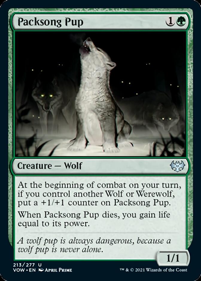 Packsong Pup [Innistrad: Crimson Vow] | Tables and Towers