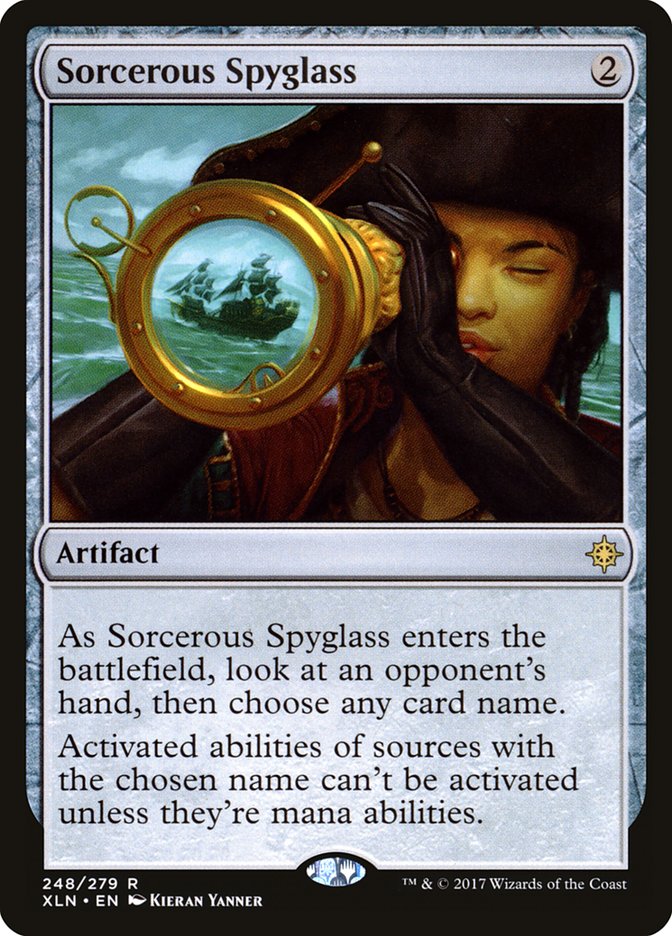 Sorcerous Spyglass [Ixalan] | Tables and Towers