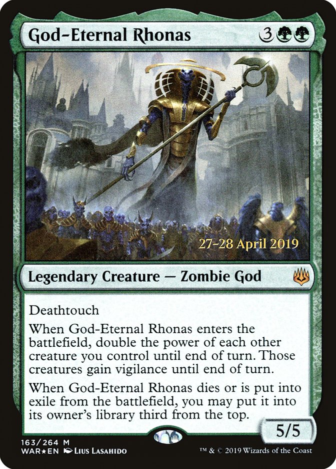 God-Eternal Rhonas [War of the Spark Prerelease Promos] | Tables and Towers