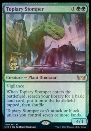 Topiary Stomper [Streets of New Capenna Prerelease Promos] | Tables and Towers