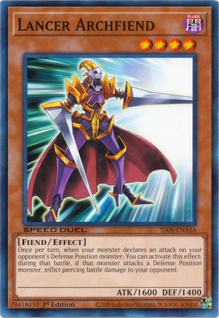 Lancer Archfiend [SS05-ENA16] Common | Tables and Towers