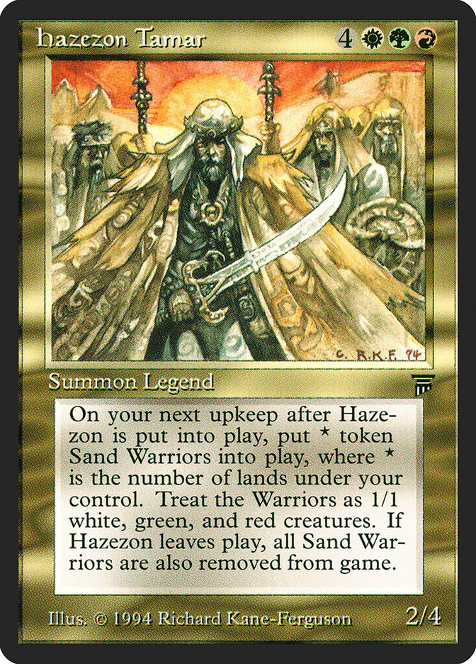 Hazezon Tamar [Legends] | Tables and Towers