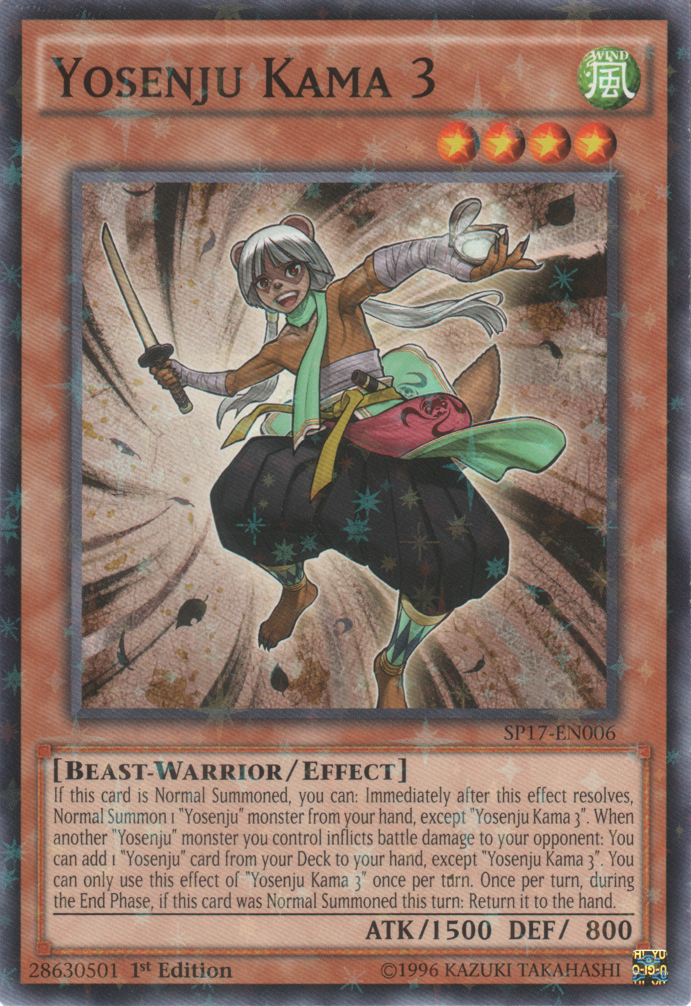 Yosenju Kama 3 [SP17-EN006] Starfoil Rare | Tables and Towers