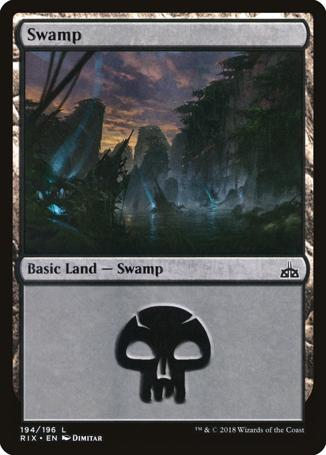 Swamp (194) [Rivals of Ixalan] | Tables and Towers