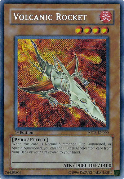 Volcanic Rocket [FOTB-EN000] Secret Rare | Tables and Towers