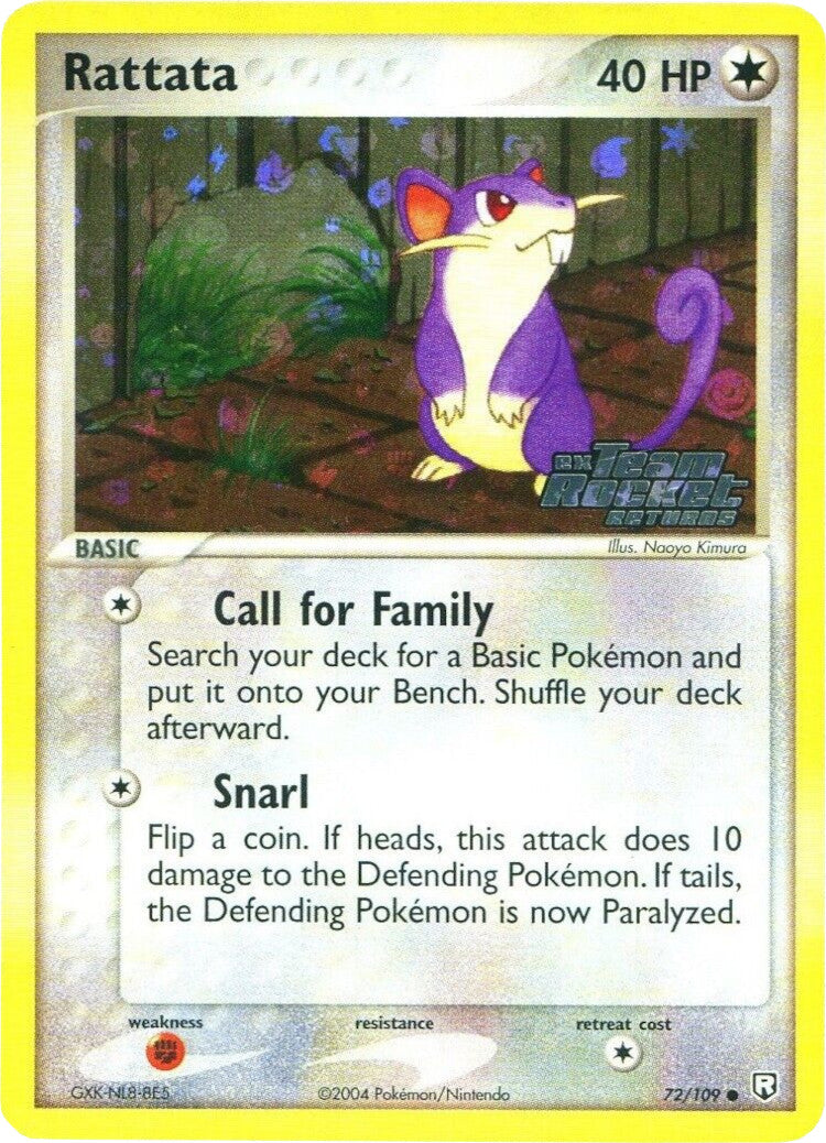 Rattata (72/109) (Stamped) [EX: Team Rocket Returns] | Tables and Towers