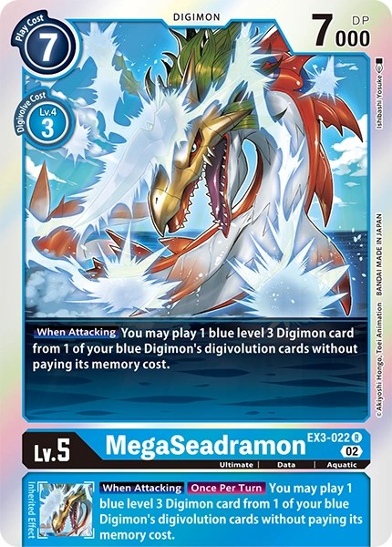 MegaSeadramon [EX3-022] [Revision Pack Cards] | Tables and Towers