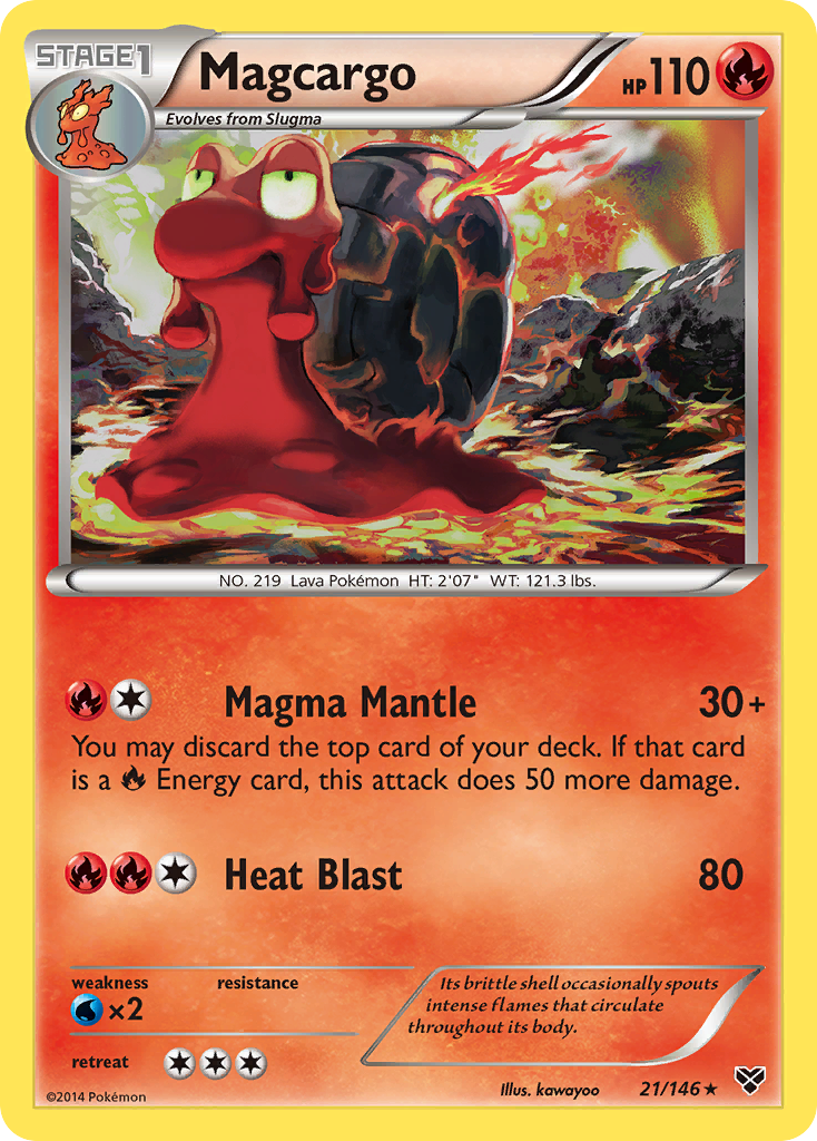 Magcargo (21/146) [XY: Base Set] | Tables and Towers