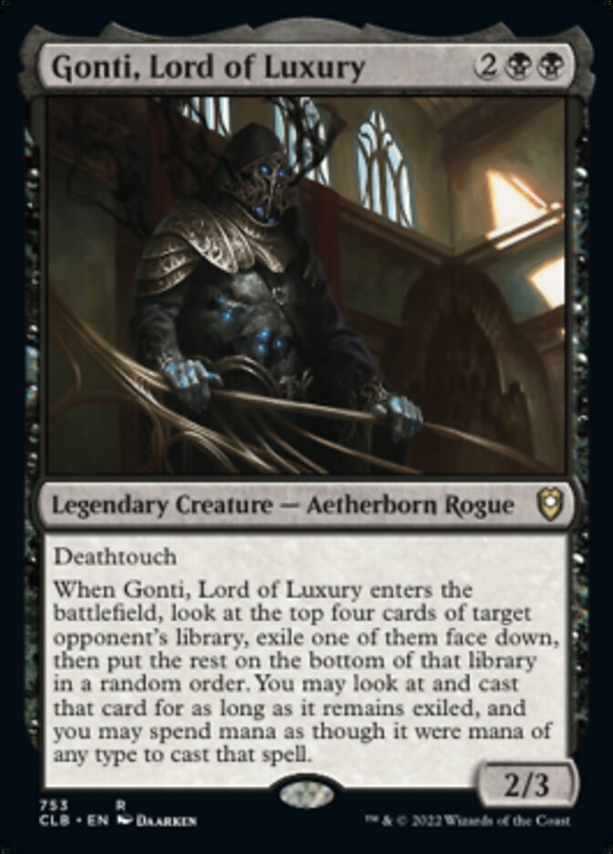 Gonti, Lord of Luxury [Commander Legends: Battle for Baldur's Gate] | Tables and Towers