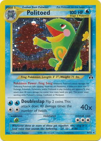 Politoed (8/75) [Neo Discovery Unlimited] | Tables and Towers