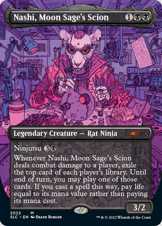 Nashi, Moon Sage's Scion (Borderless) [Secret Lair 30th Anniversary Countdown Kit] | Tables and Towers