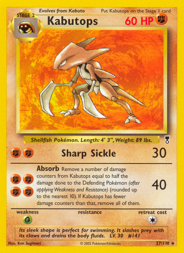 Kabutops (27/110) [Legendary Collection] | Tables and Towers