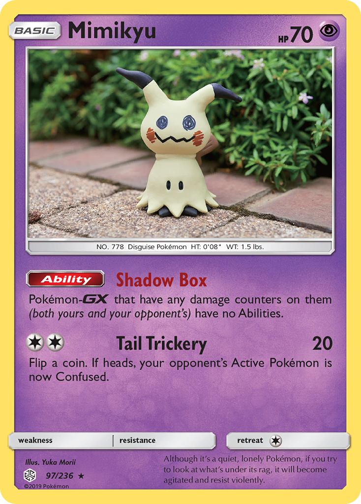 Mimikyu (97/236) [Sun & Moon: Cosmic Eclipse] | Tables and Towers