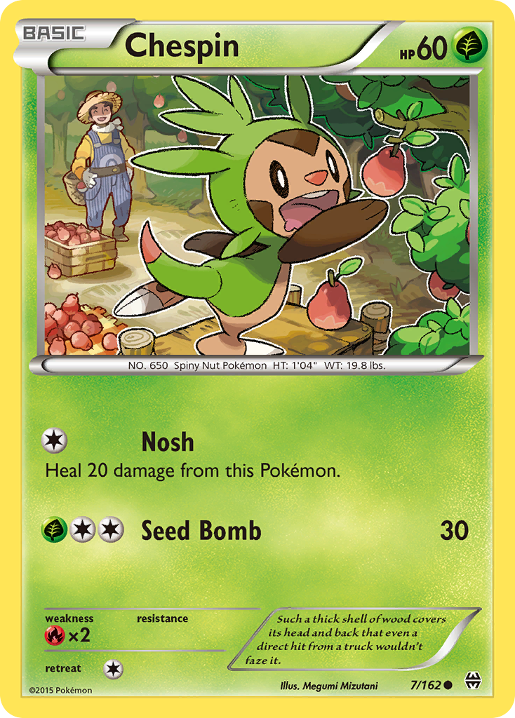 Chespin (7/162) [XY: BREAKthrough] | Tables and Towers