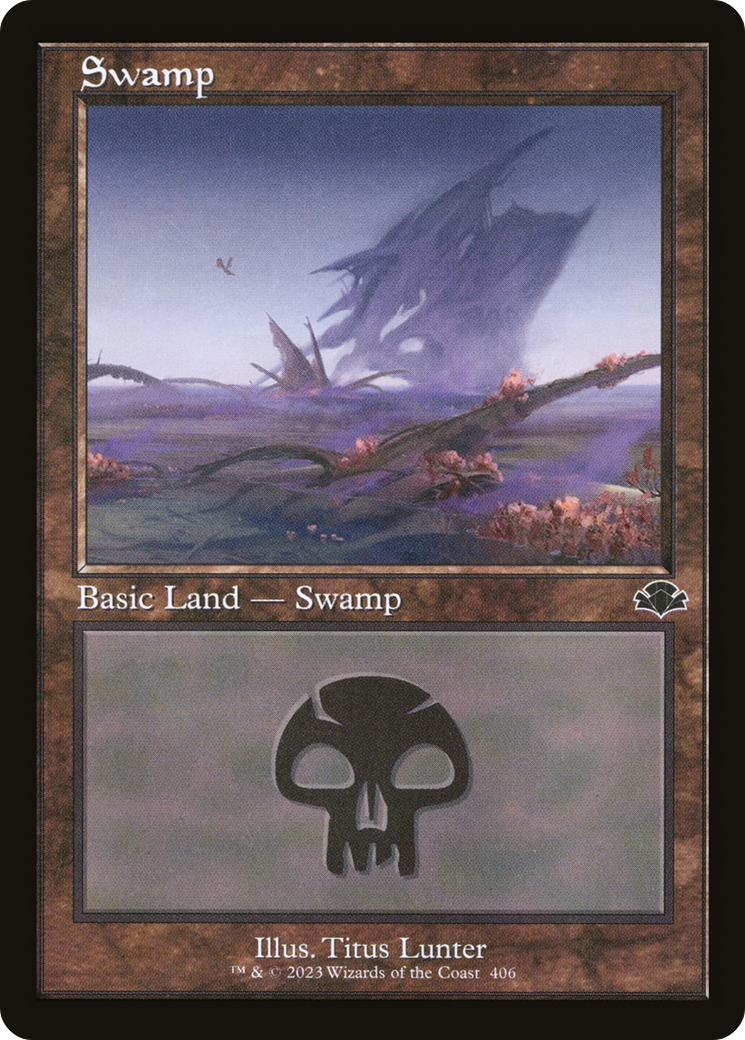 Swamp (406) (Retro) [Dominaria Remastered] | Tables and Towers