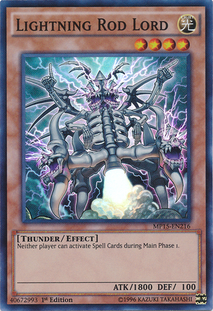 Lightning Rod Lord [MP15-EN216] Super Rare | Tables and Towers