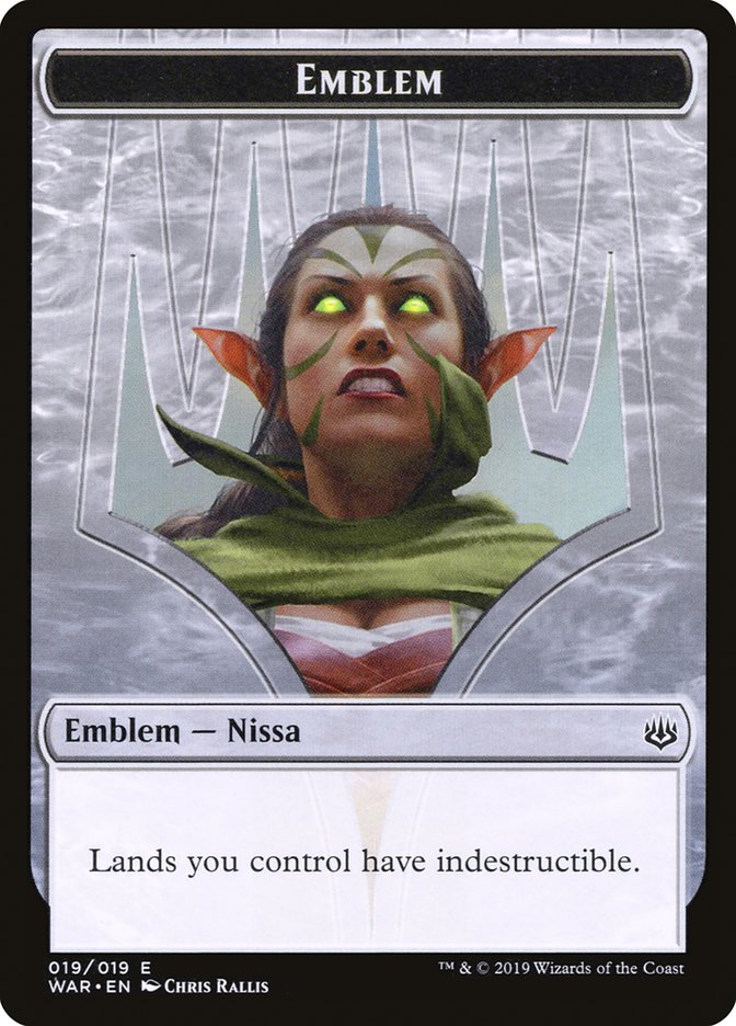 Nissa, Who Shakes the World Emblem [War of the Spark Tokens] | Tables and Towers