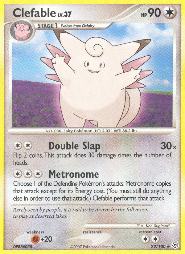 Clefable (22/130) [Diamond & Pearl: Base Set] | Tables and Towers