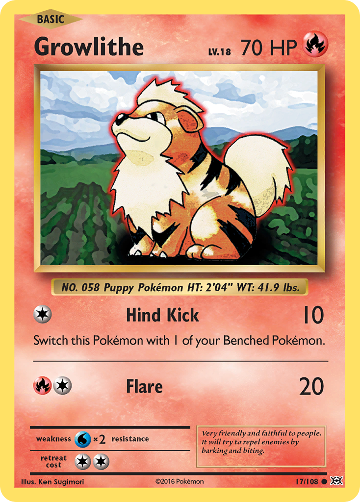 Growlithe (17/108) [XY: Evolutions] | Tables and Towers