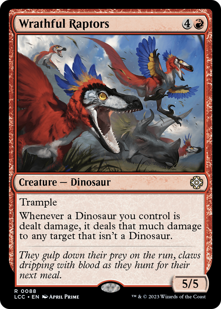 Wrathful Raptors [The Lost Caverns of Ixalan Commander] | Tables and Towers