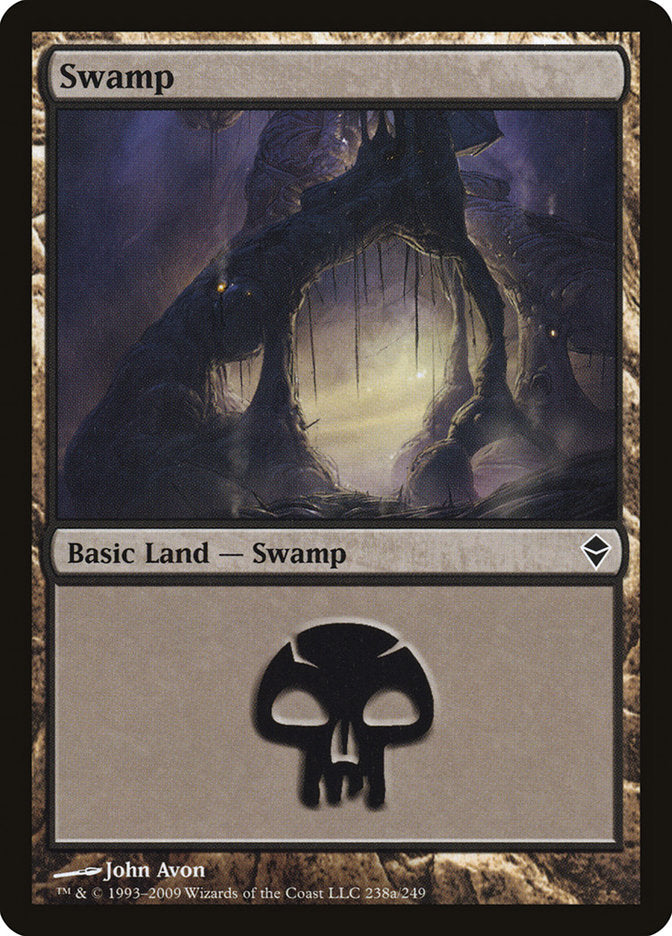 Swamp (238a) [Zendikar] | Tables and Towers