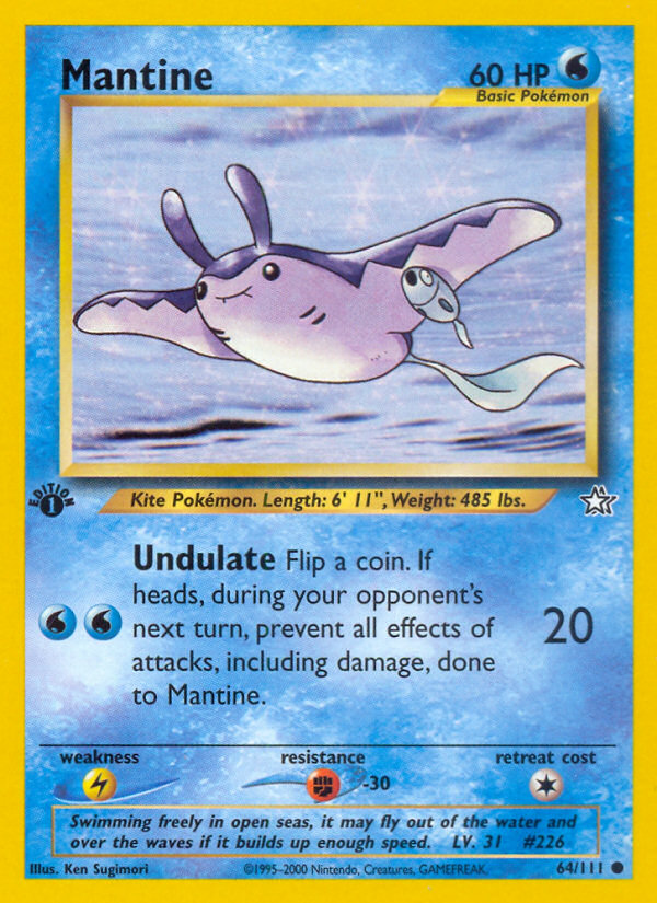 Mantine (64/111) [Neo Genesis 1st Edition] | Tables and Towers