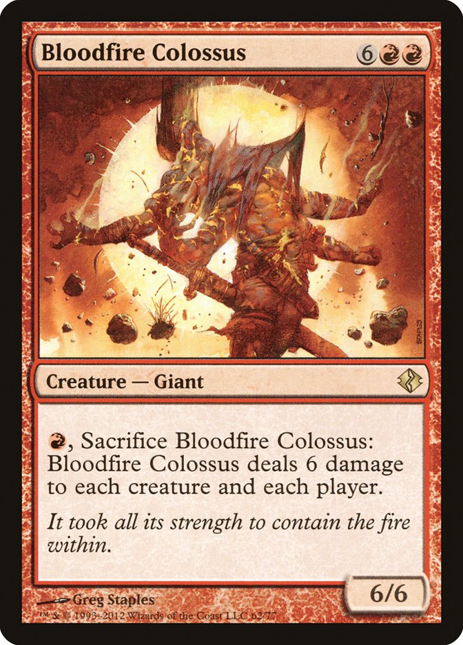 Bloodfire Colossus [Duel Decks: Venser vs. Koth] | Tables and Towers