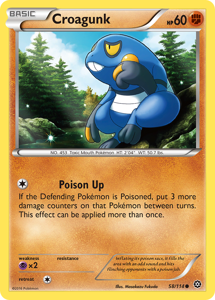 Croagunk (58/114) [XY: Steam Siege] | Tables and Towers