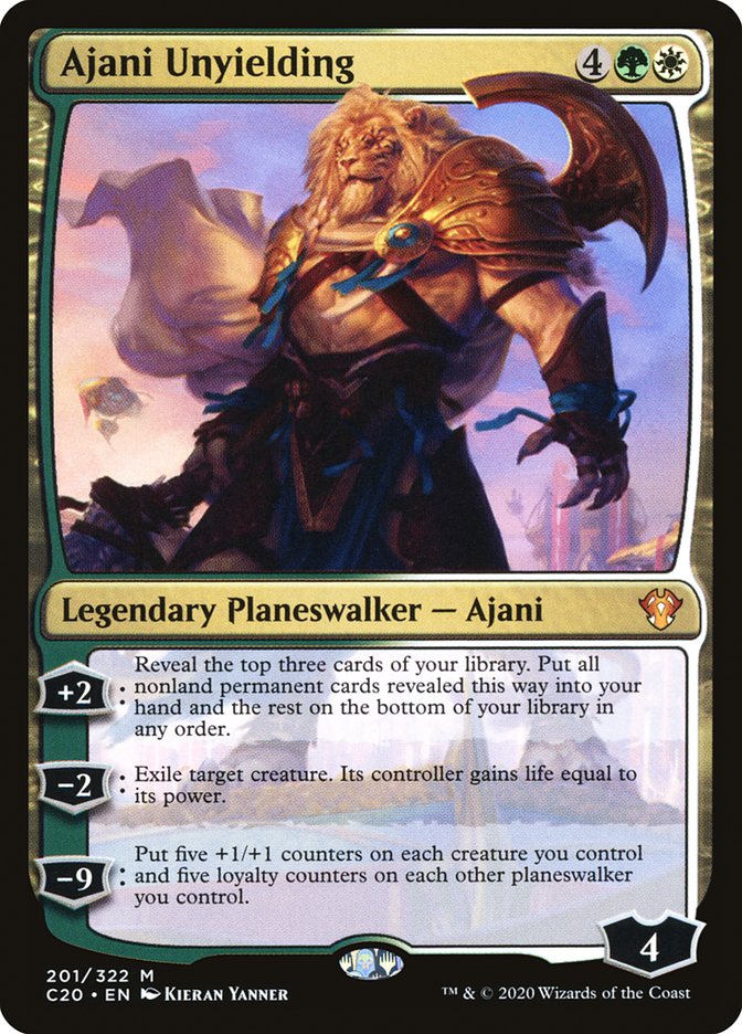 Ajani Unyielding [Commander 2020] | Tables and Towers