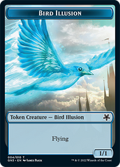 Bird Illusion // Elf Warrior Double-Sided Token [Game Night: Free-for-All Tokens] | Tables and Towers