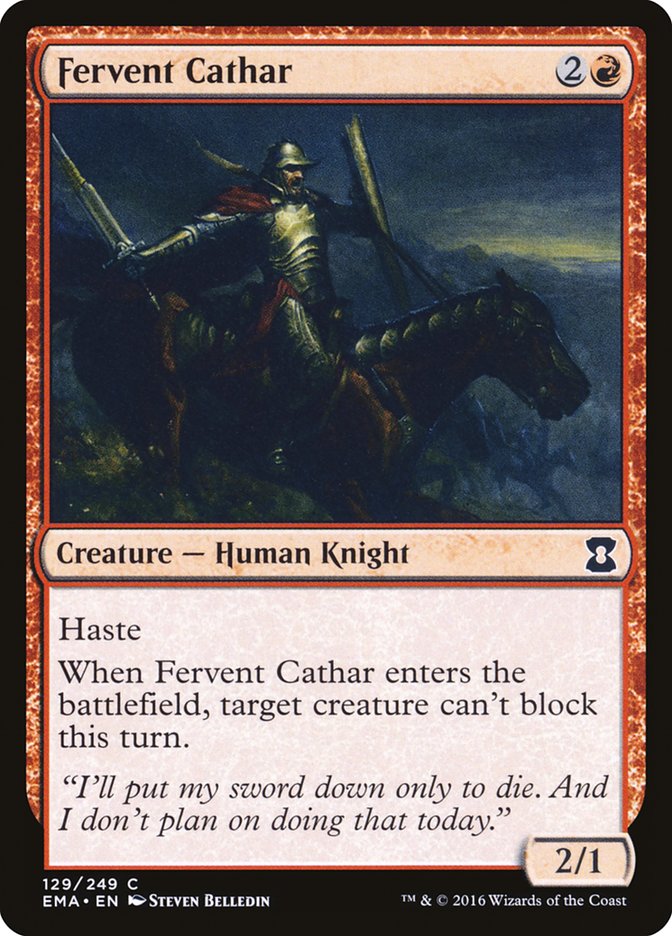 Fervent Cathar [Eternal Masters] | Tables and Towers
