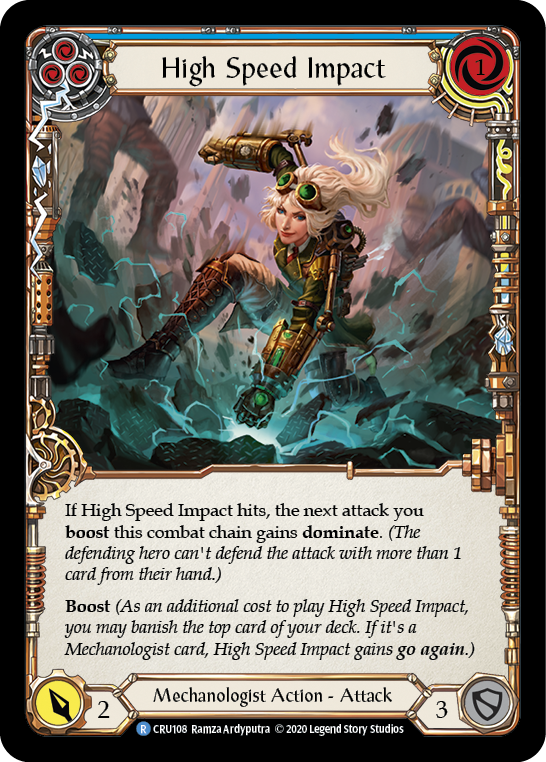 High Speed Impact (Blue) [CRU108] (Crucible of War)  1st Edition Normal | Tables and Towers