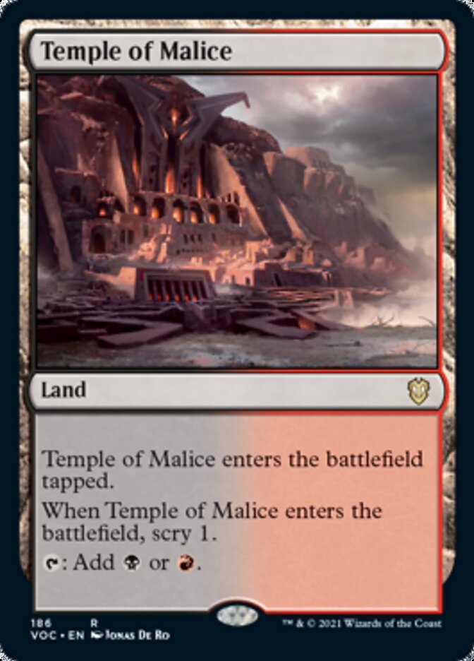 Temple of Malice [Innistrad: Crimson Vow Commander] | Tables and Towers