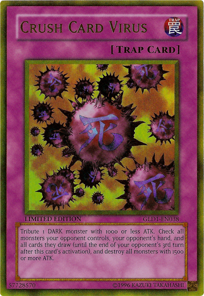 Crush Card Virus [GLD1-EN038] Gold Rare | Tables and Towers