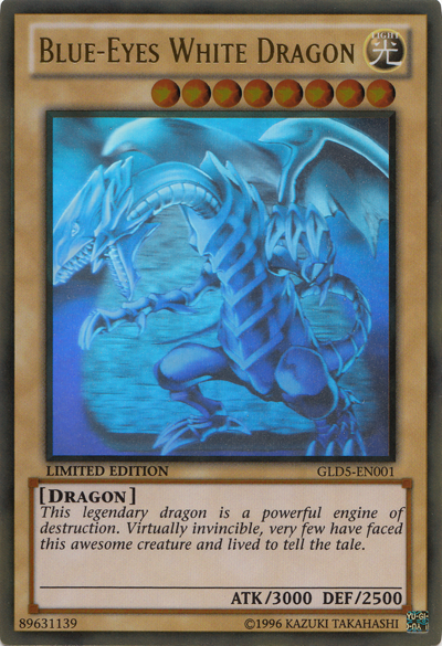 Blue-Eyes White Dragon [GLD5-EN001] Ghost/Gold Rare | Tables and Towers