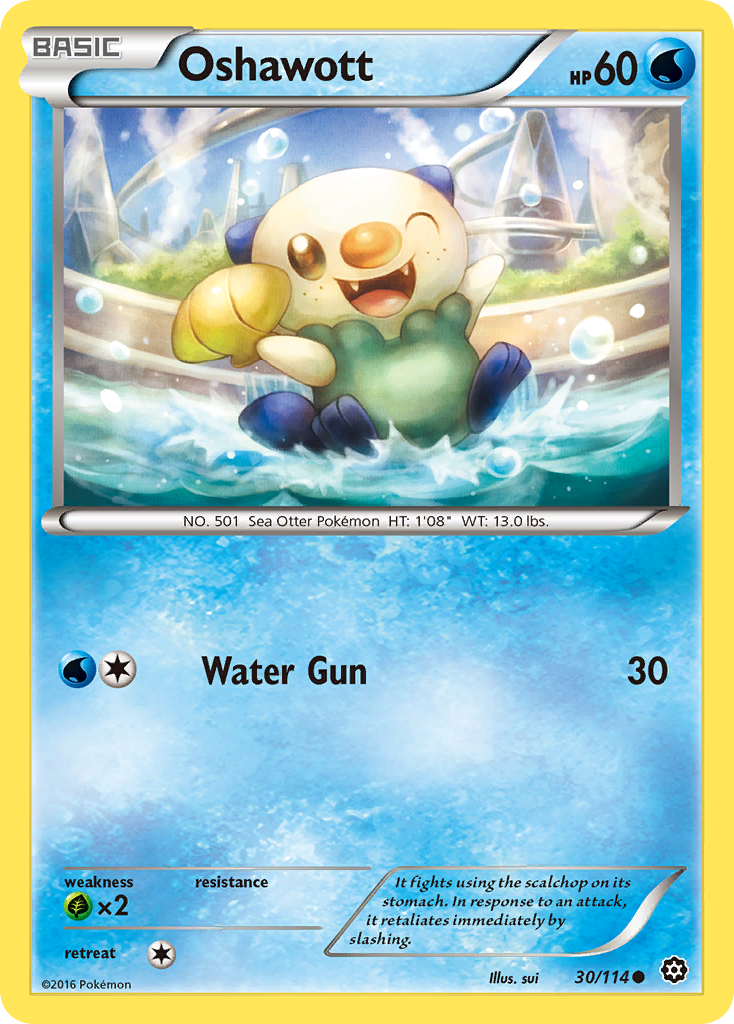 Oshawott (30/114) [XY: Steam Siege] | Tables and Towers